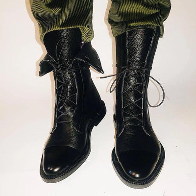 Women's Vegetable Leather Heeled Boots