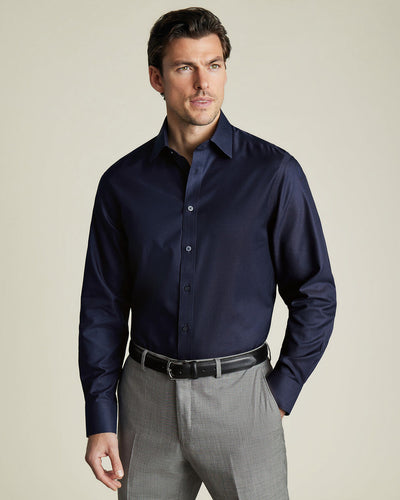 Twill Shirt with Diagonal Pattern