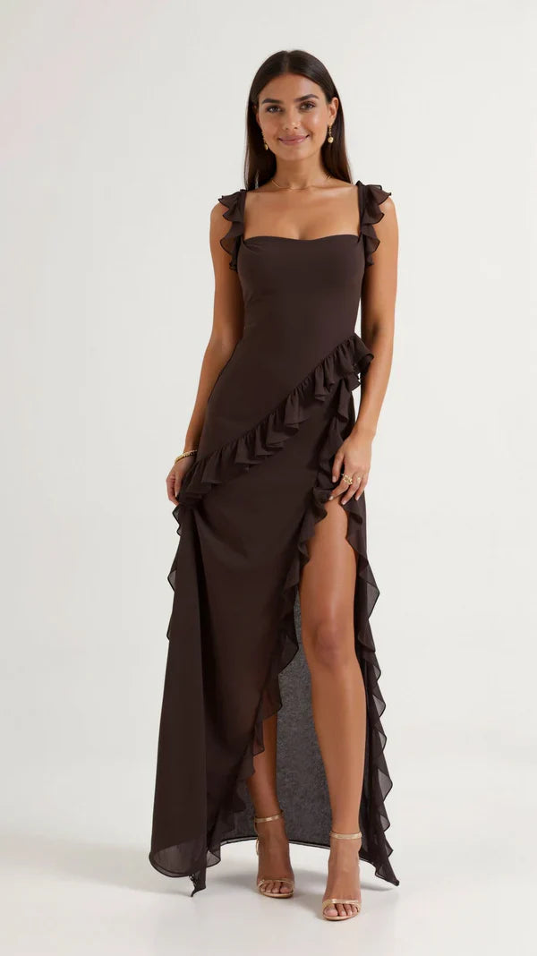 Susan Maxi Dress with Ruffles