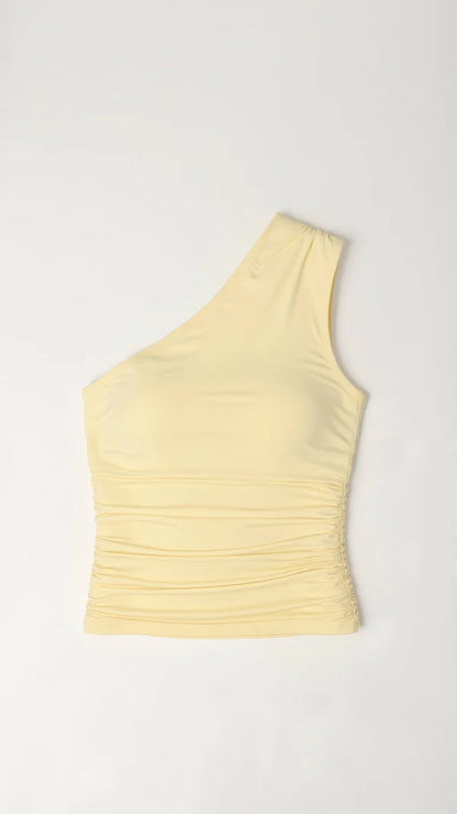 Sleeveless One-Shoulder Top Briony