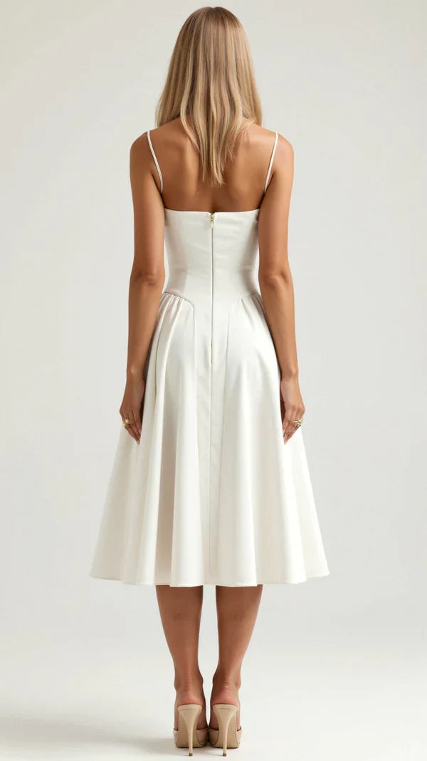 Odette Corset-Style Midi Dress