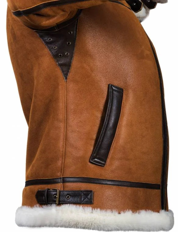 FiloModa | Winter leather jacket with hood